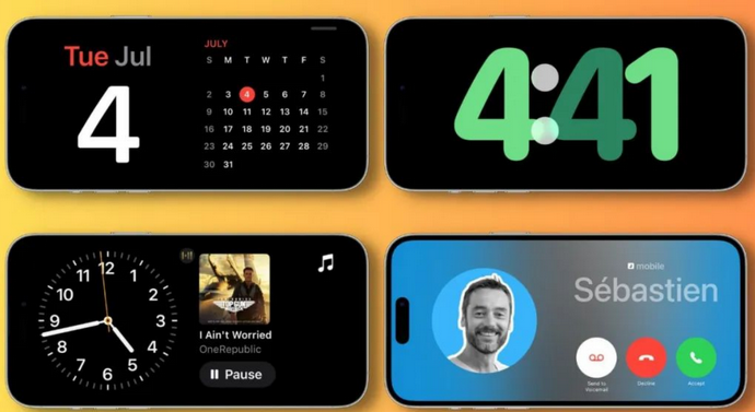 万安苹果手机维修分享iOS17横屏充电待机显示有什么好处 