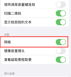 万安苹果手机维修网点分享iPhone如何开启九宫格构图功能 